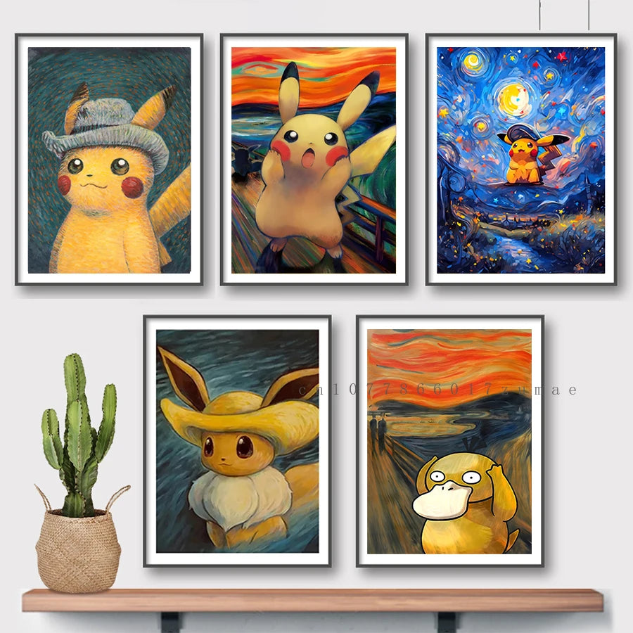 Pikachu Wall Art Poster