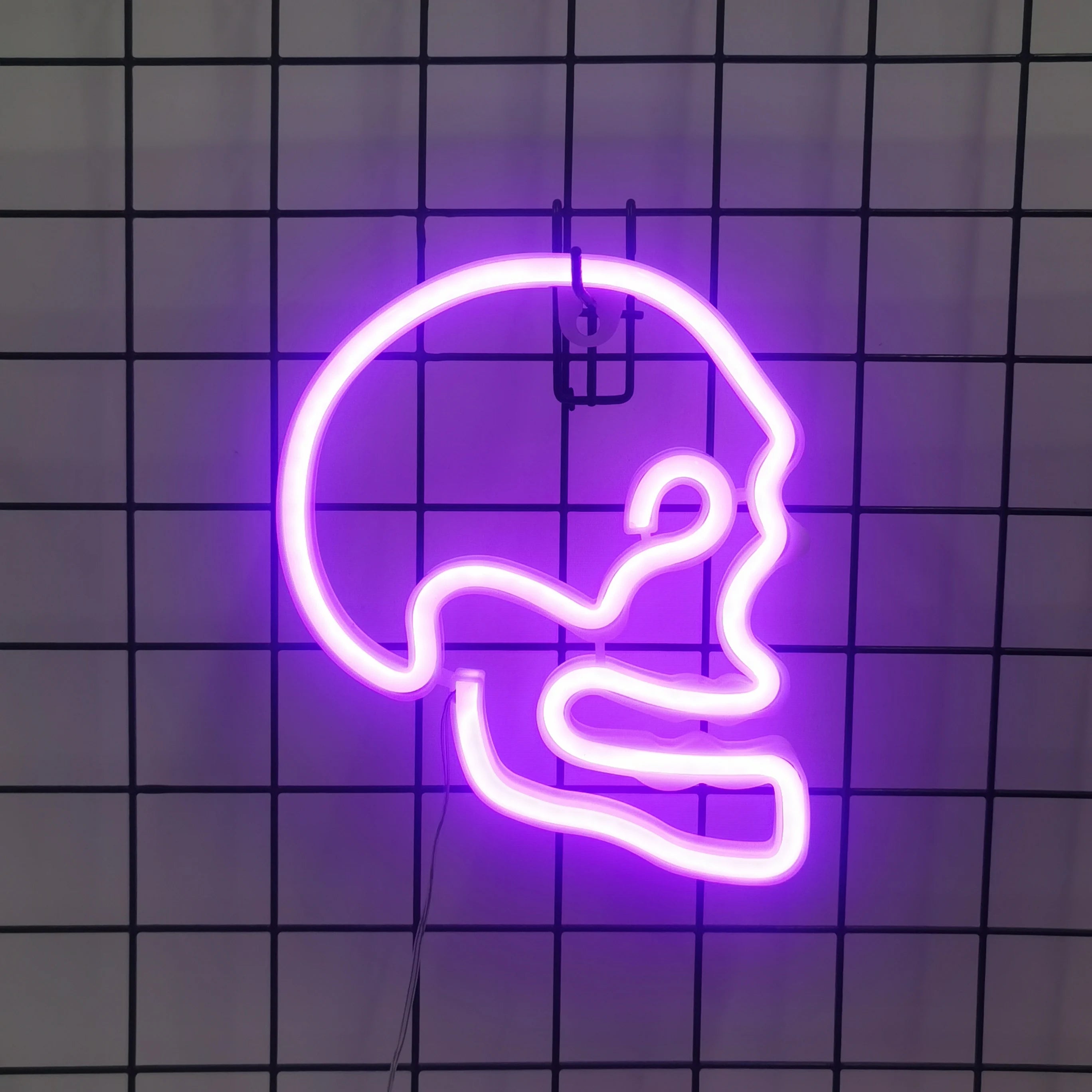 Halloween Bat Spirit LED Neon Wall Decor for Party Gift - Terrifying Atmosphere - USB or Battery Powered