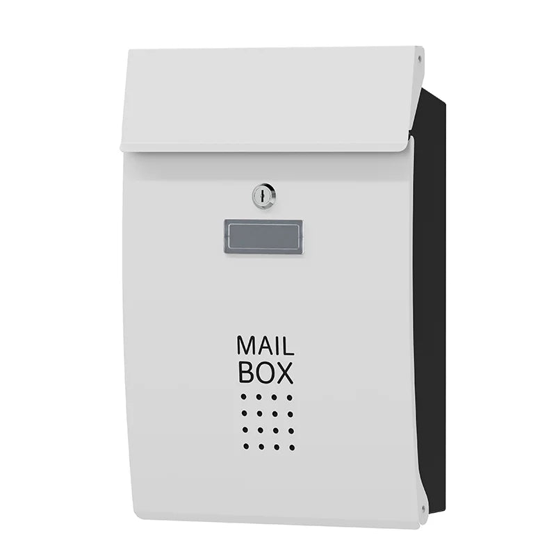 Wall-mounted stainless steel mailbox outdoor lock complaint suggestion box creative suggestion box punch-free letterbox