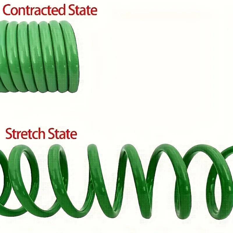 EVA Garden Spring Tube, With 3/4 "Connector, Equipped With Multi-Function Spray, Used For Pet Bathing And Car Washing Tools
