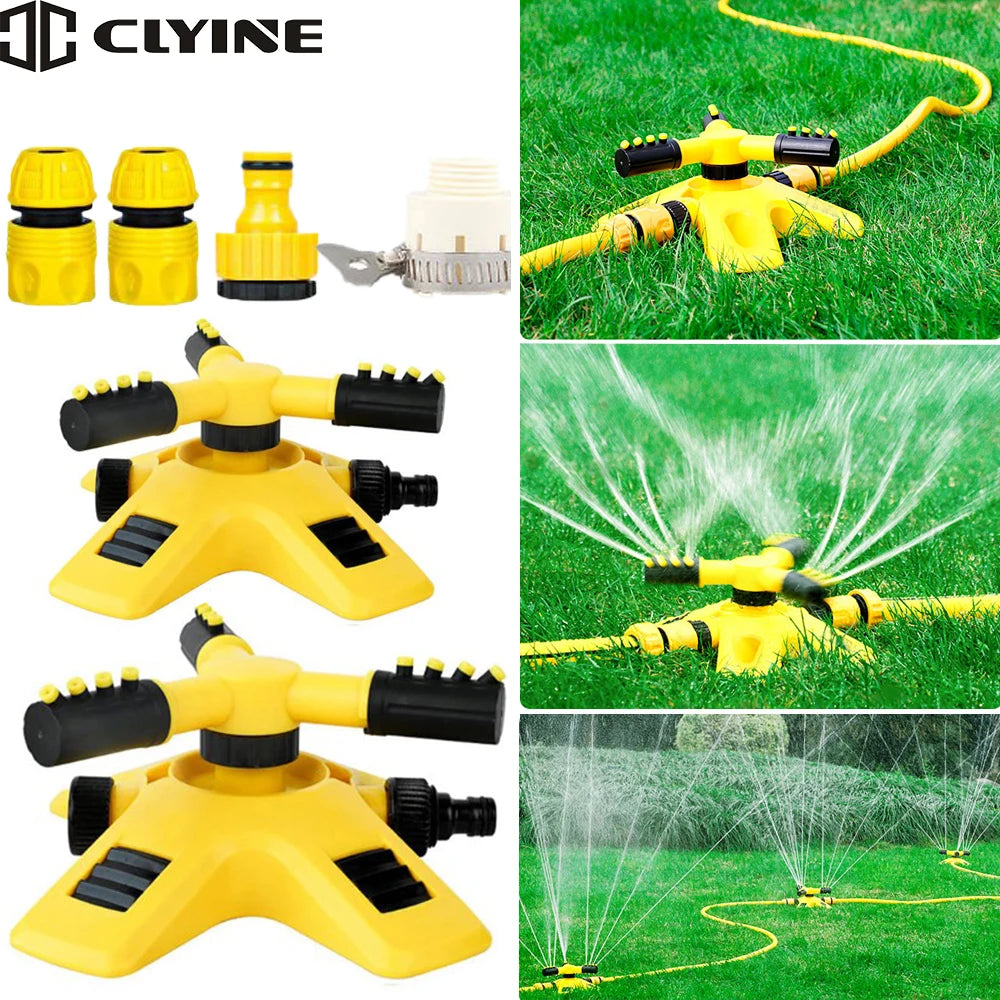 Rotating Irrigation Sprinkler 360 Degree Automatic Rotating Yard Garden Lawn Coverage Water Sprinkler Irrigation Water Sprayer