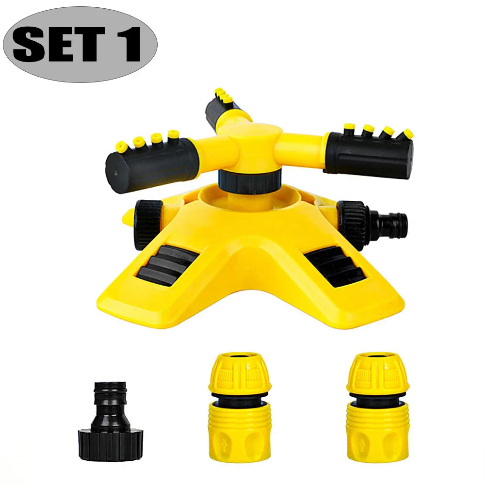 Rotating Irrigation Sprinkler 360 Degree Automatic Rotating Yard Garden Lawn Coverage Water Sprinkler Irrigation Water Sprayer