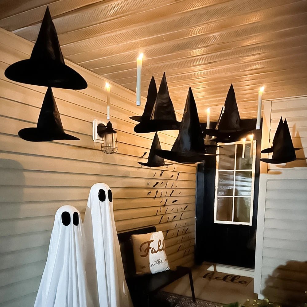 Halloween Party Decorations Horror Skull Pumpkin Ghost Lantern Hanging Ornament Witch Hat Bat Decor Outdoor Halloween Supplies