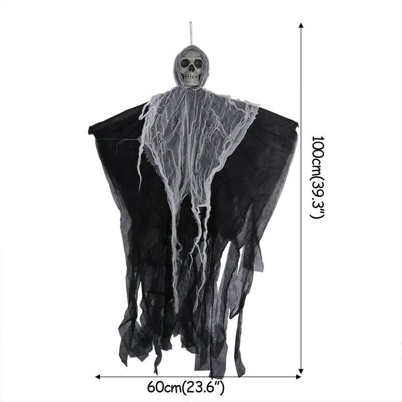 Halloween Party Decorations Horror Skull Pumpkin Ghost Lantern Hanging Ornament Witch Hat Bat Decor Outdoor Halloween Supplies