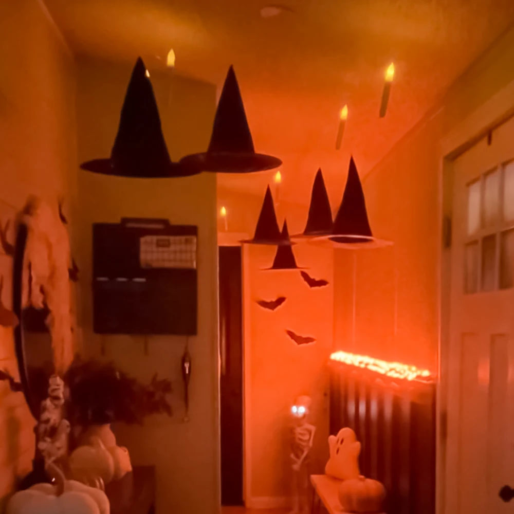 Halloween Party Decorations Horror Skull Pumpkin Ghost Lantern Hanging Ornament Witch Hat Bat Decor Outdoor Halloween Supplies