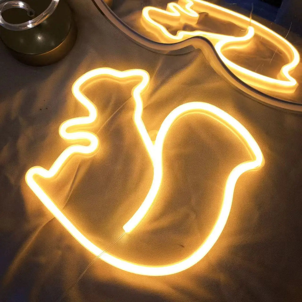 Halloween Bat Spirit LED Neon Wall Decor for Party Gift - Terrifying Atmosphere - USB or Battery Powered